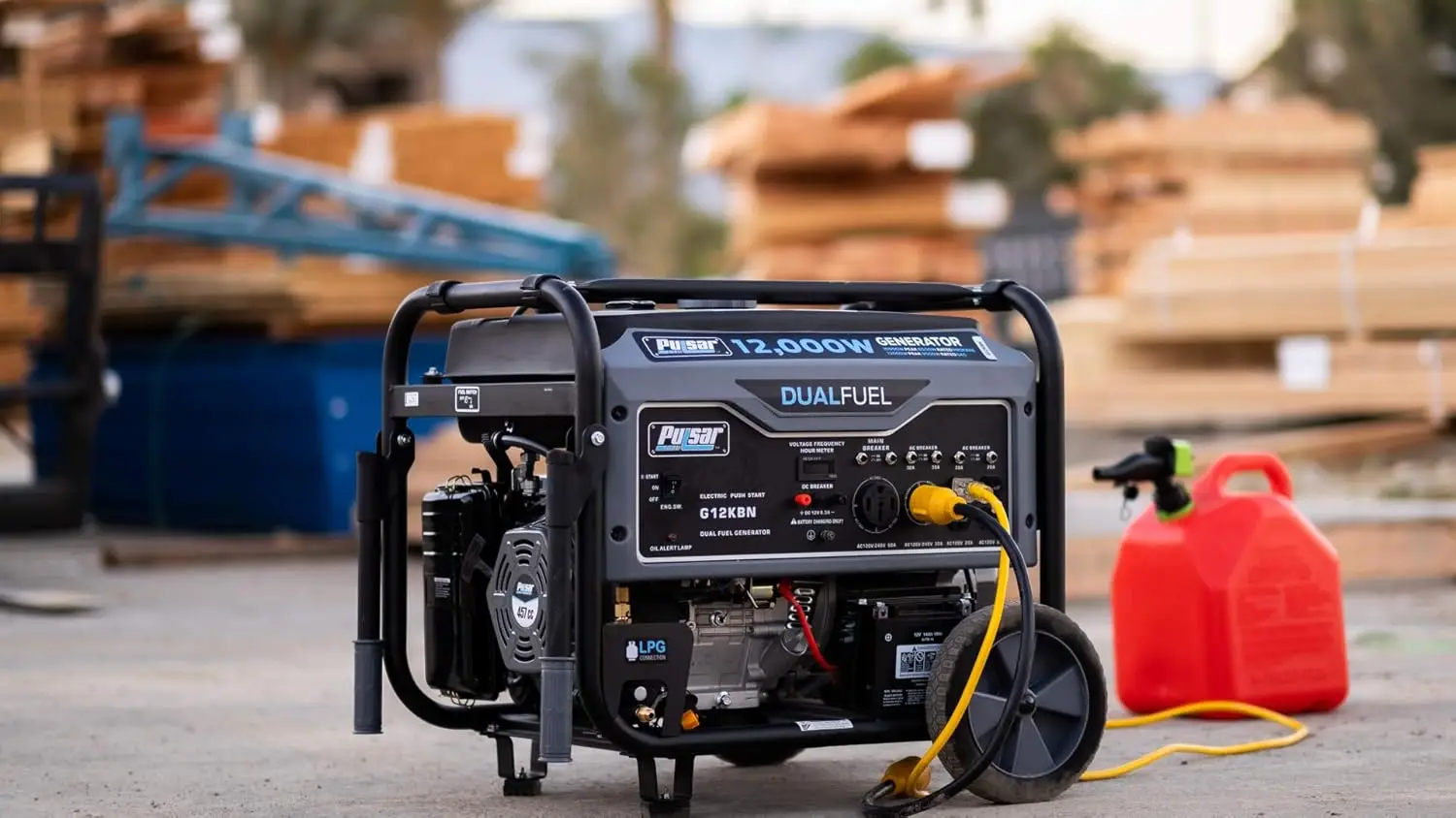 

G12KBN-SG Heavy Duty Portable Dual Fuel Generator - 9500 Rated Watts