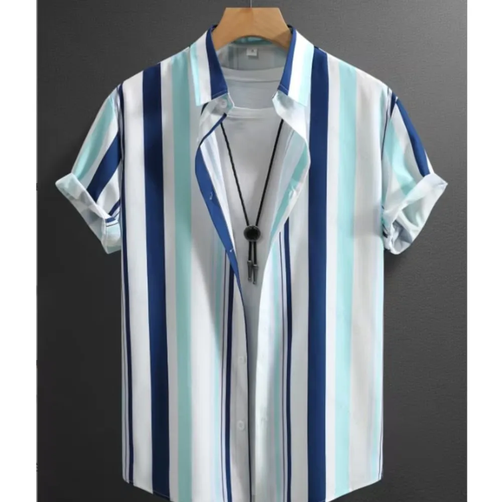 

Casual Men's Shirts Camisas Masculina Shirts For Man Menswear Clothing Simple Style All-match Commuting Daily Striped Contrast