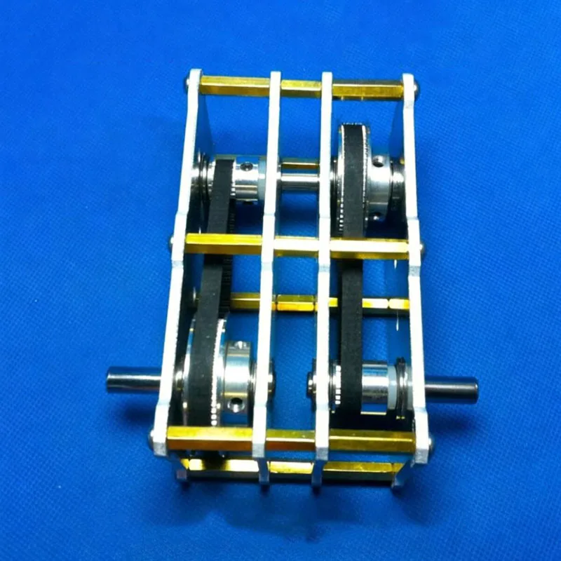 Double Shaft Timing Pulley 1:8/9/12/16 Speed Reducer Speed Increaser Accelerator Drive Pulley Kit