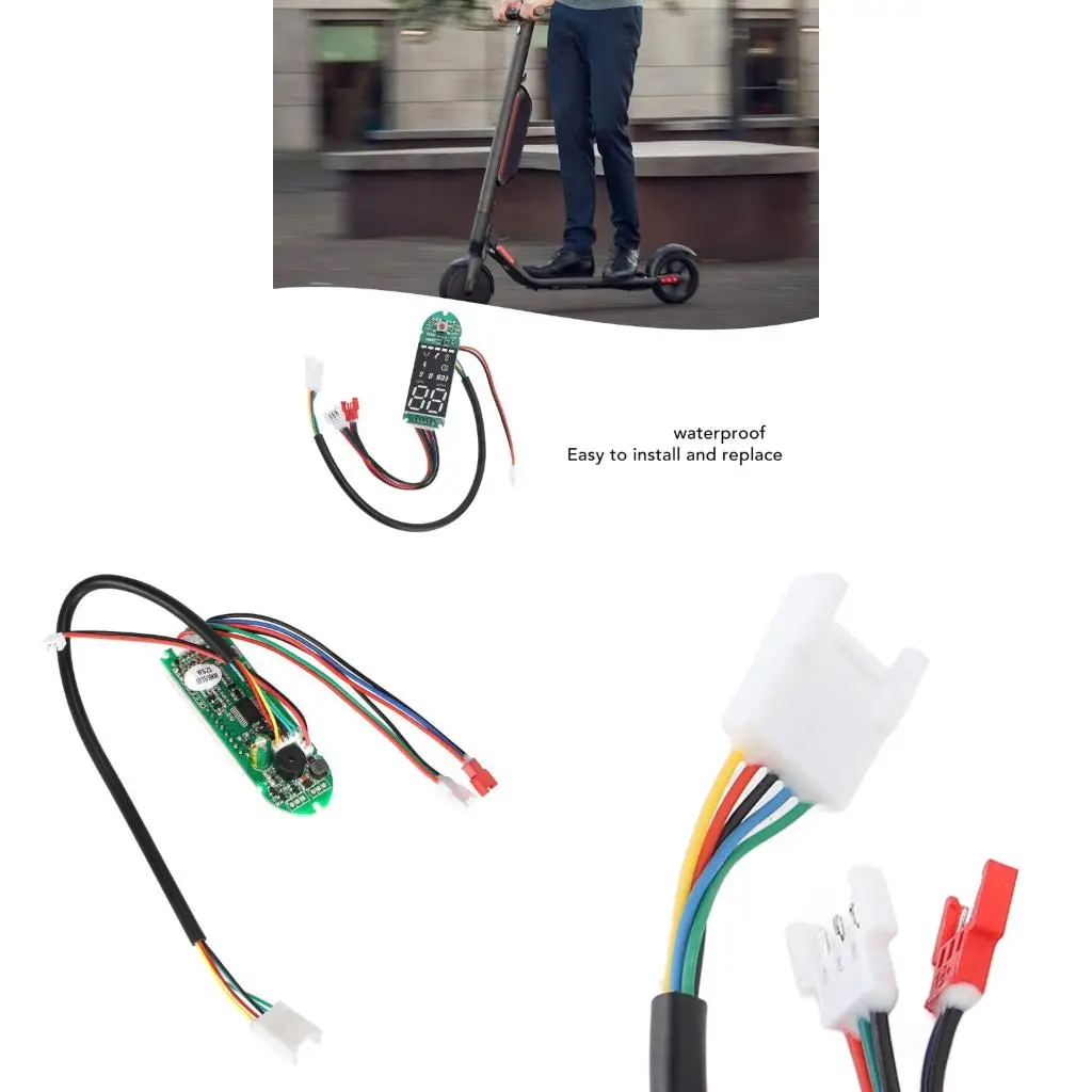 Scooter Dashboard Instrument Panel With Mileage Display Impact Resistant Design