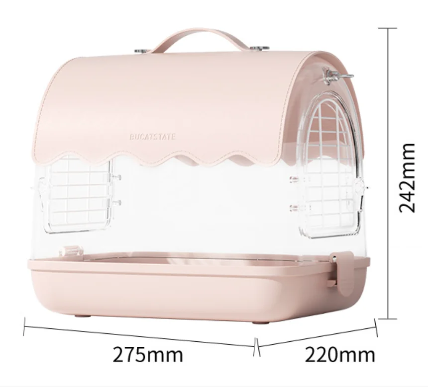 

Luxury Bird Parrot Take-out Cage Acrylic Outdoor Viewing Cage tiger Skin Peony Black Phoenix Special Bird Cage