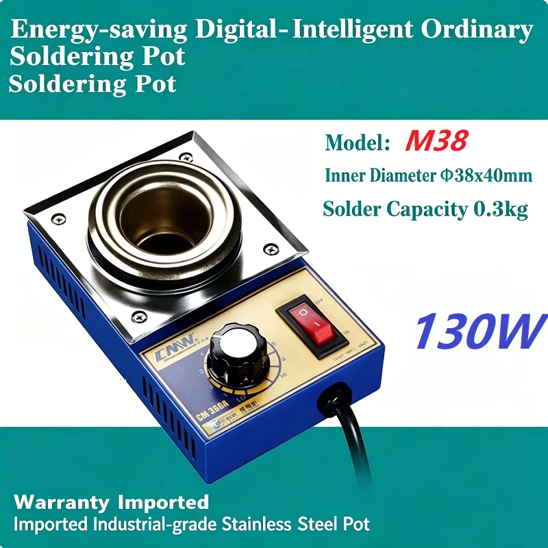 

150/200/250/300W Digital Soldering Pot Tin Melting Furnace 200-450℃ Thermoregulation Desoldering Bath Fast Heating