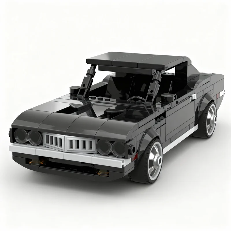 299pcs MOC City Champions Plymouth Cuda Movie Car John Wick 4 Model Building Blocks Architecture Brick Christmas Gifts Toys - view 4