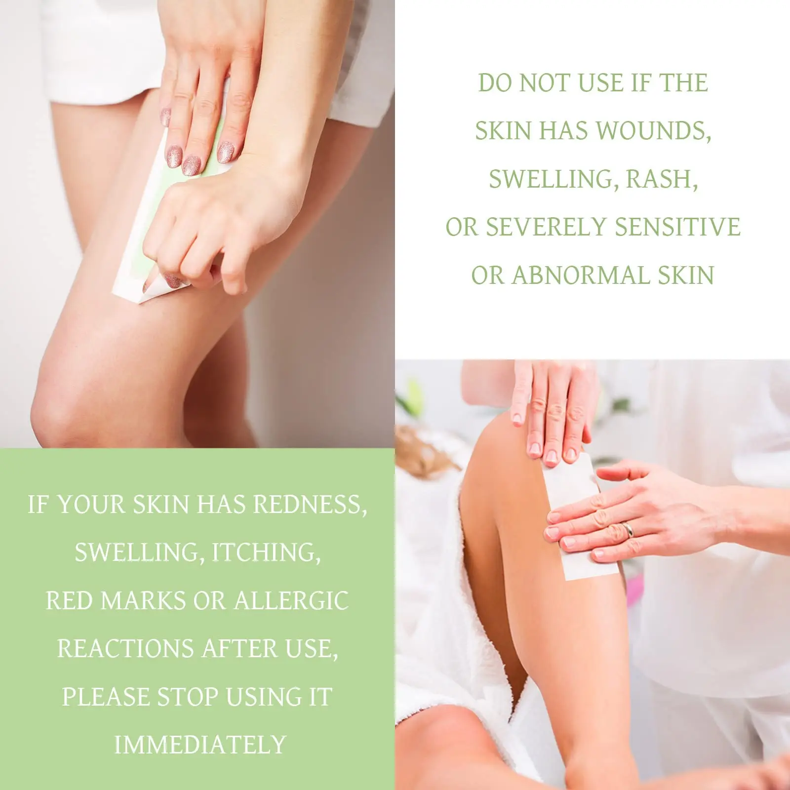 10-100 Professional Wax Strips for Hair Removal - Tear-Resistant Fabric Persian Waxing Strips Skin-Friendly Reusable for Waxing