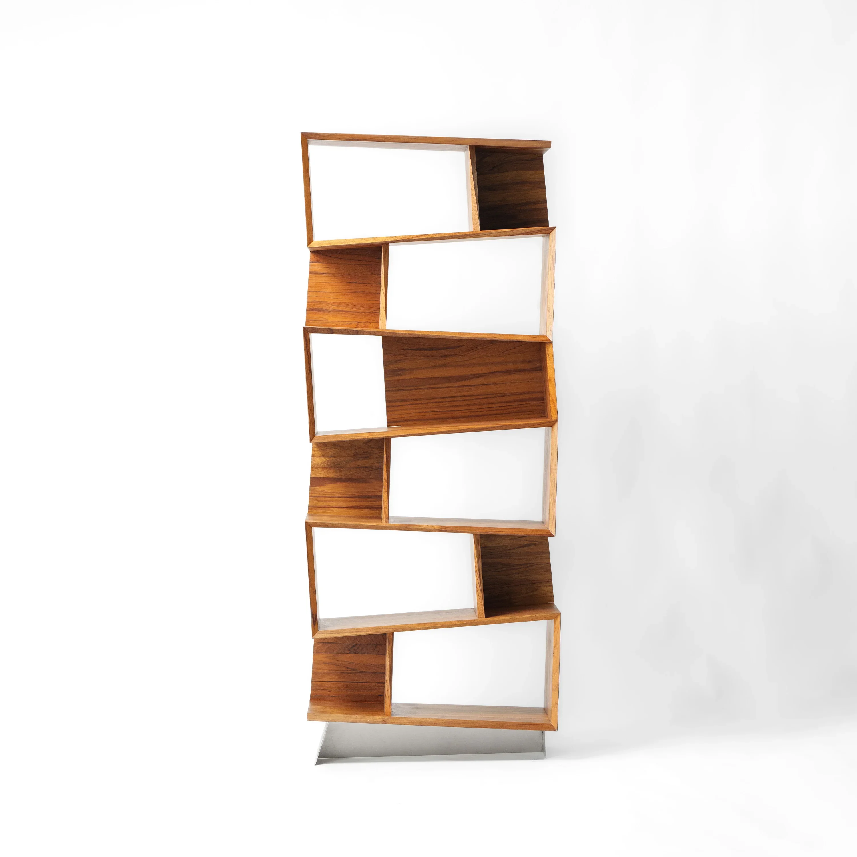 Bookshelf Simple Black Walnut Hard Maple Raw Wood Wax Oil