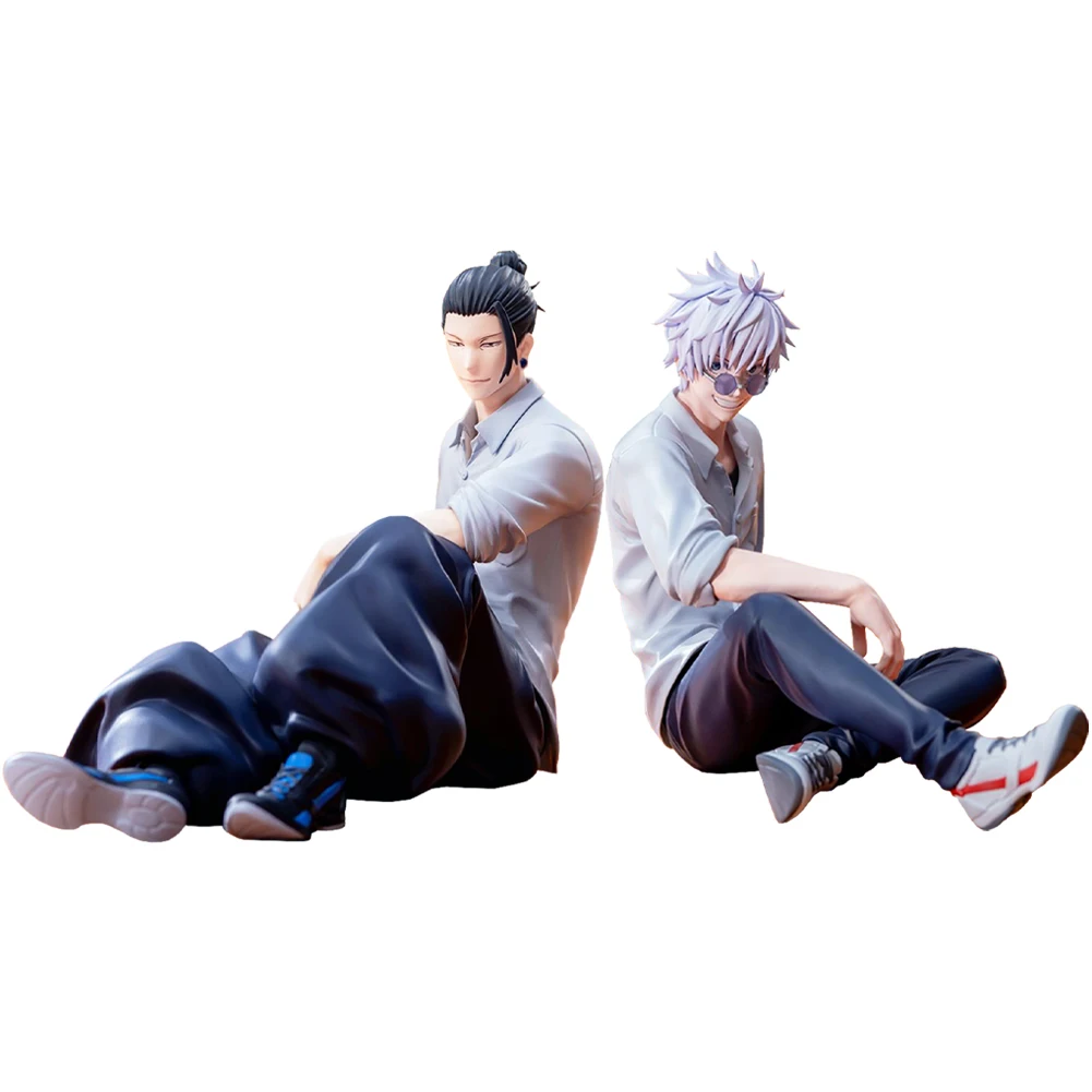 

Anime JJK figure Geto Suguru Gojo Satoru action figure sitting pose model Doll geto gojo figurine collection toys Christmas gift