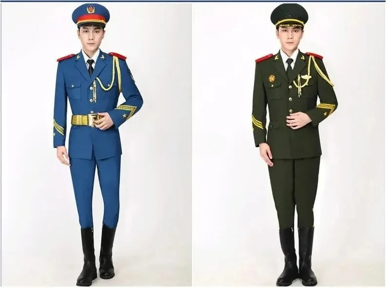 Air Navy Land military Uniform honor Army concierge Standard suits flag guards side team military orchestra performance Clothing