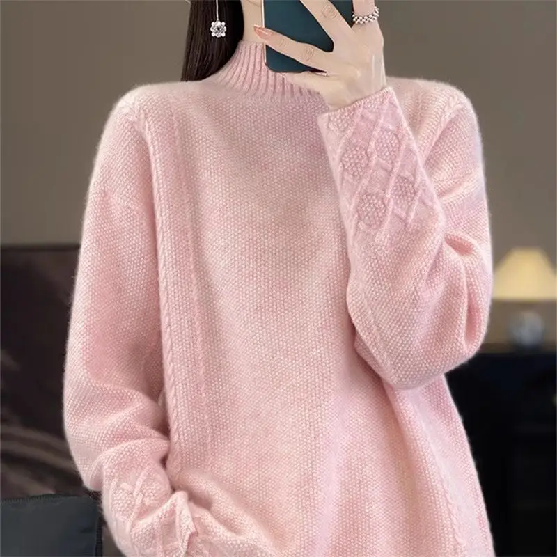 

Warm Thermal Taobao Sweater XiangTong High Collar Long Sve Knitted Top for Women Winter Season Faionable ential Base ...