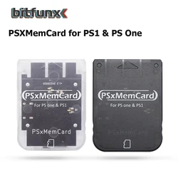 BitFunx PSXMeMCard PSX Memory Card Save Data Game Card For PlayStation PS1 PS One Game Console Support MicroSD Card