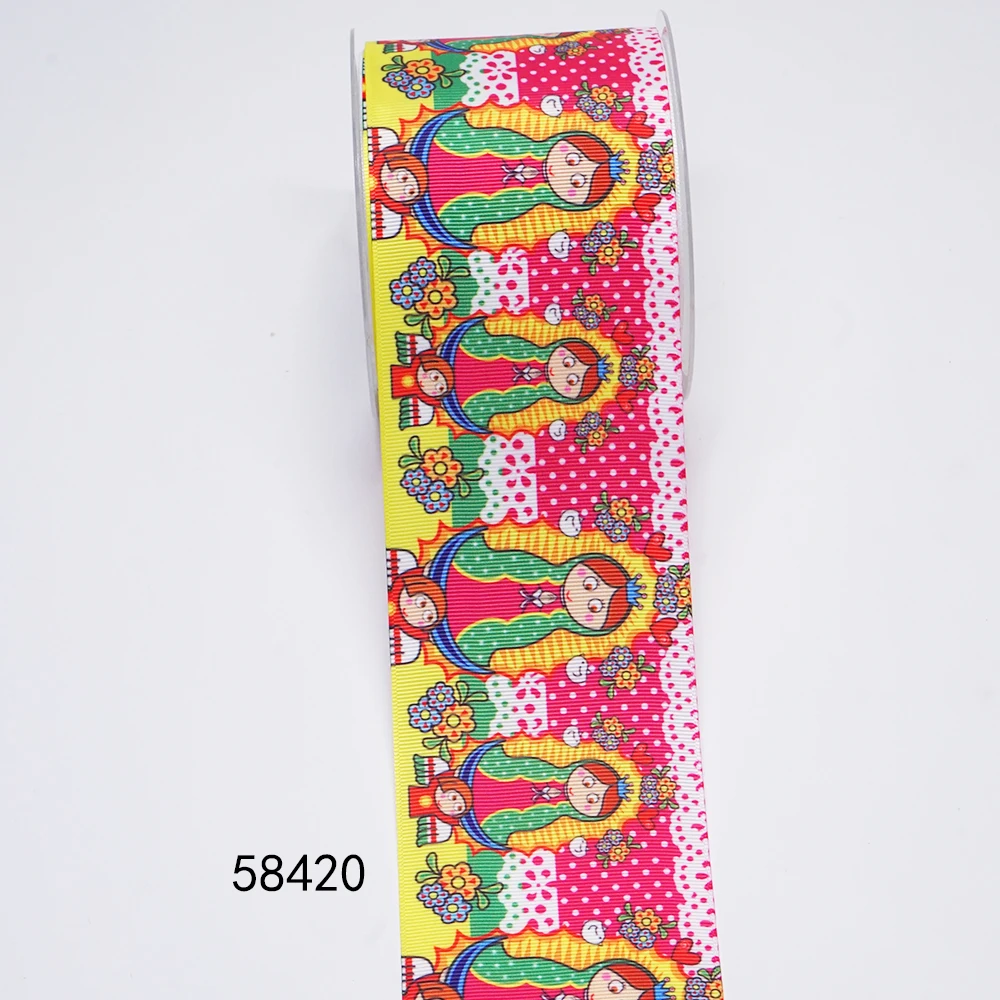 DIY Blessed Virgin Mary Printed Grosgrain Ribbon For Craft Supplies Sewing Accessories 5 Yards, Planar Resins 10 Pieces. 46692
