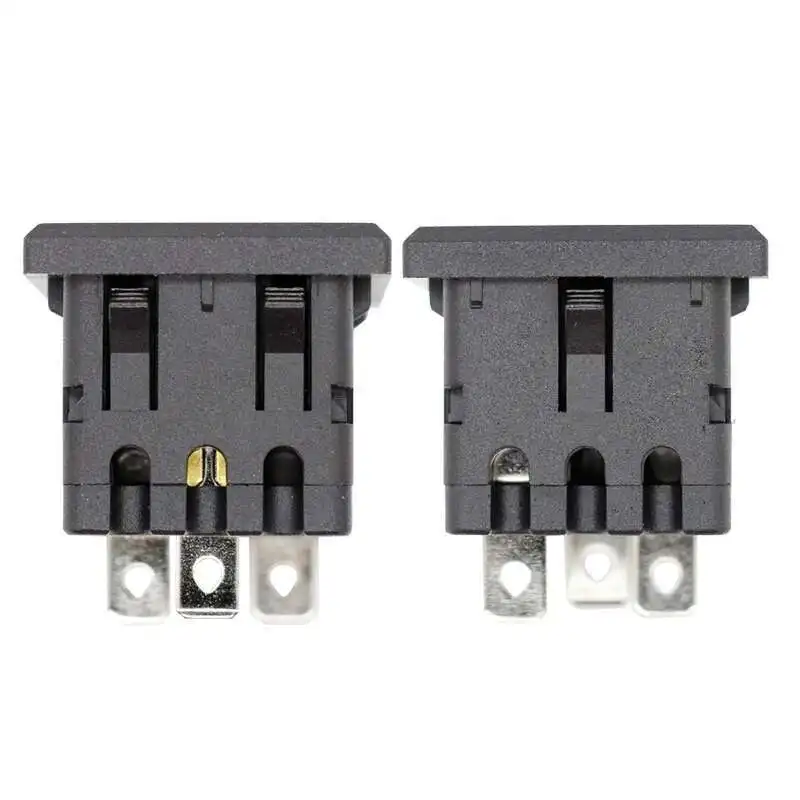 Black 125VAC 250VAC 20A 250V US AC NEMA 6-20R Snap In Receptacle Power Socket
