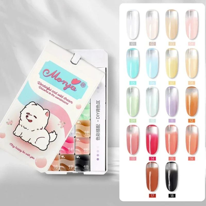 

4 IN1 Pat Painting Gel Nail 18 Colors Gradient Painting Gel Nail Art Semi Permanent Soak Off UV Nails Used For Gel DIY Manicure