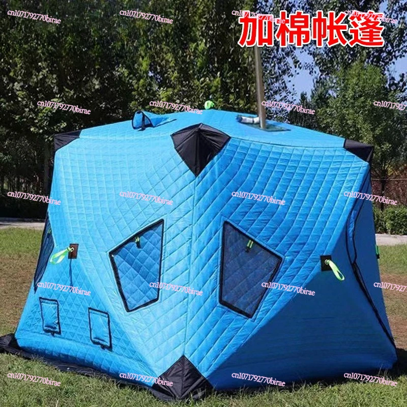 خيمة خارجية لوازم خيمة قطنية شتوية تزيد من عزل الرياح وصيد الأسماك على الجليد #2