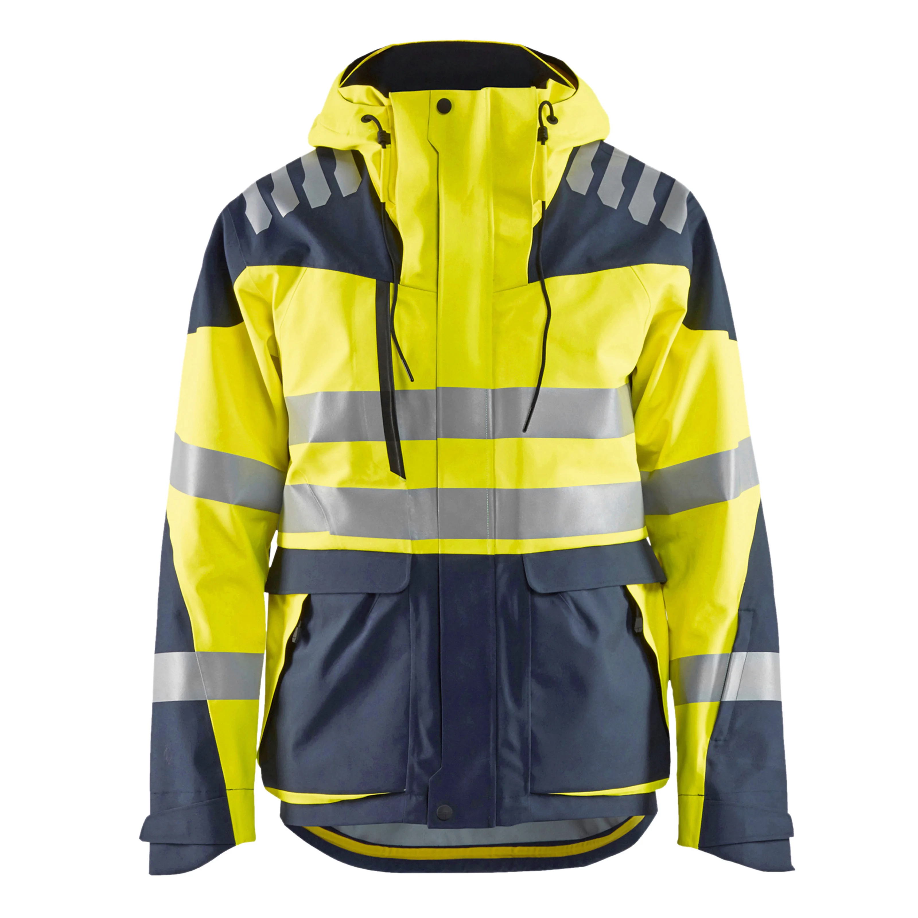 

Hi Vis Jacket Men for Winter with Dechable Fleece LInner High Visibility Safety Jacket for Outdoor Work Windproof Cycling Jacket