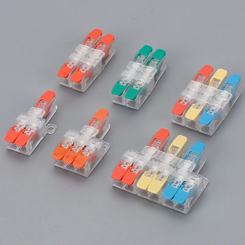 Quick Cable Splitter Push-in Wire Connector High power One in, multiple out Terminal Block Universal Compact ELECTRICAL terminal