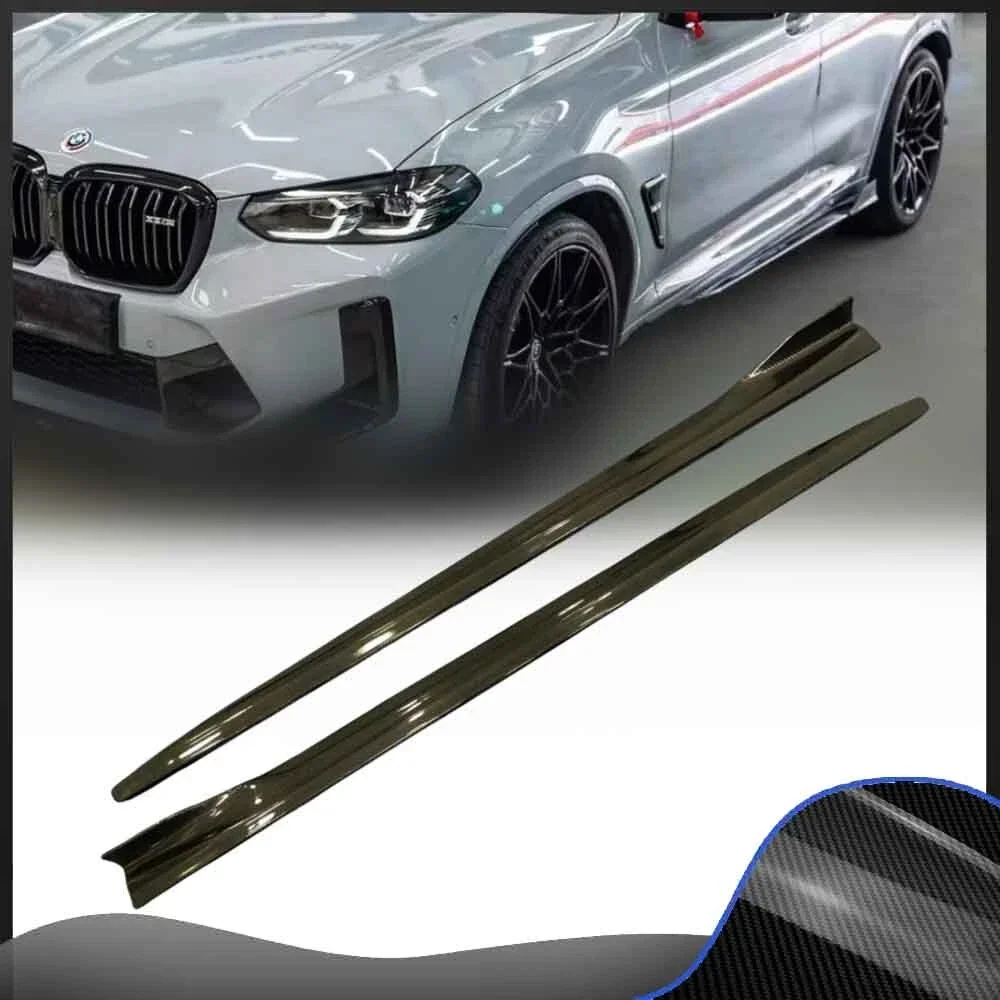 

Carbon Fiber F97 F98 Extension Side Skirt Rocker Lip Splitter For BMW X3M X4M LCI