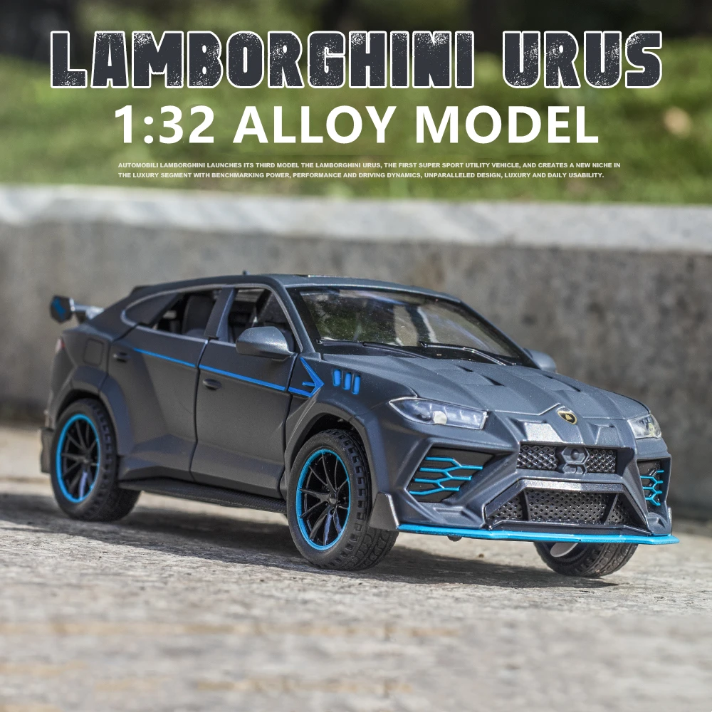 1:32 Lamborghini URUS SUV Alloy Sports Car Model Diecasts Sound Light PullBack Model Car Simulation Collection Children Toy Gift