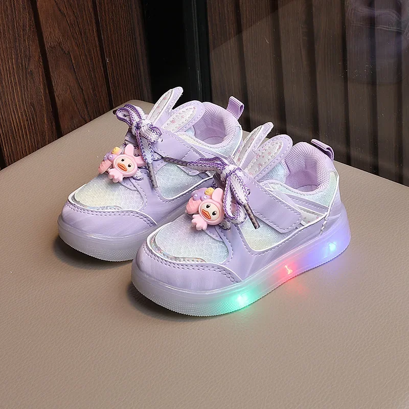 New Autumn Children Luminous Shoes Boys Girls Shoes Flashing Lights Fashion Sneakers Toddler Cute Little Kid LED Sneakers