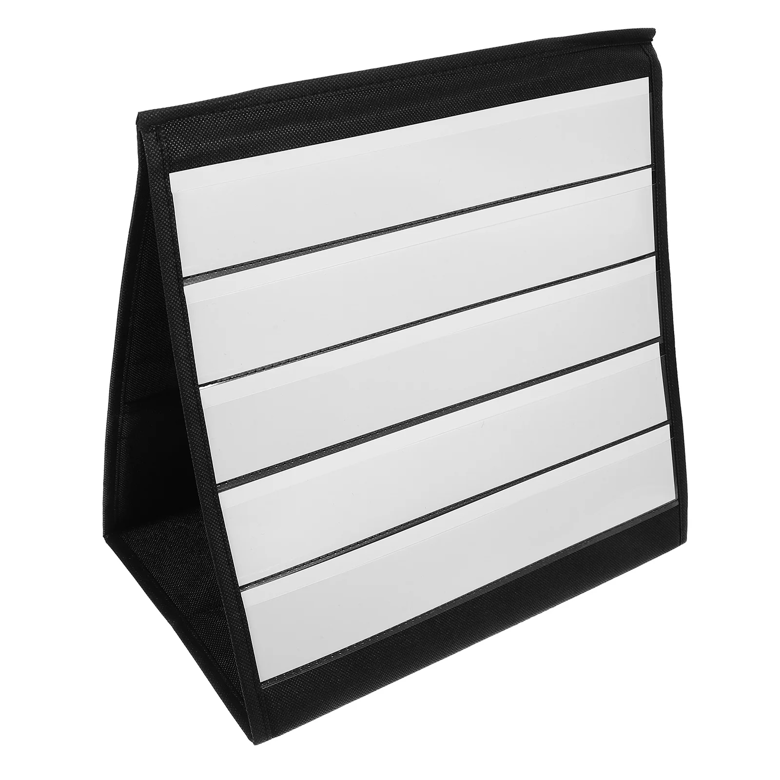 1 set 1 Set Card Display Holder Tabletop Tent Pocket Chart For Classroom Small Pocket Chart Doublesided Foldable Math Teaching