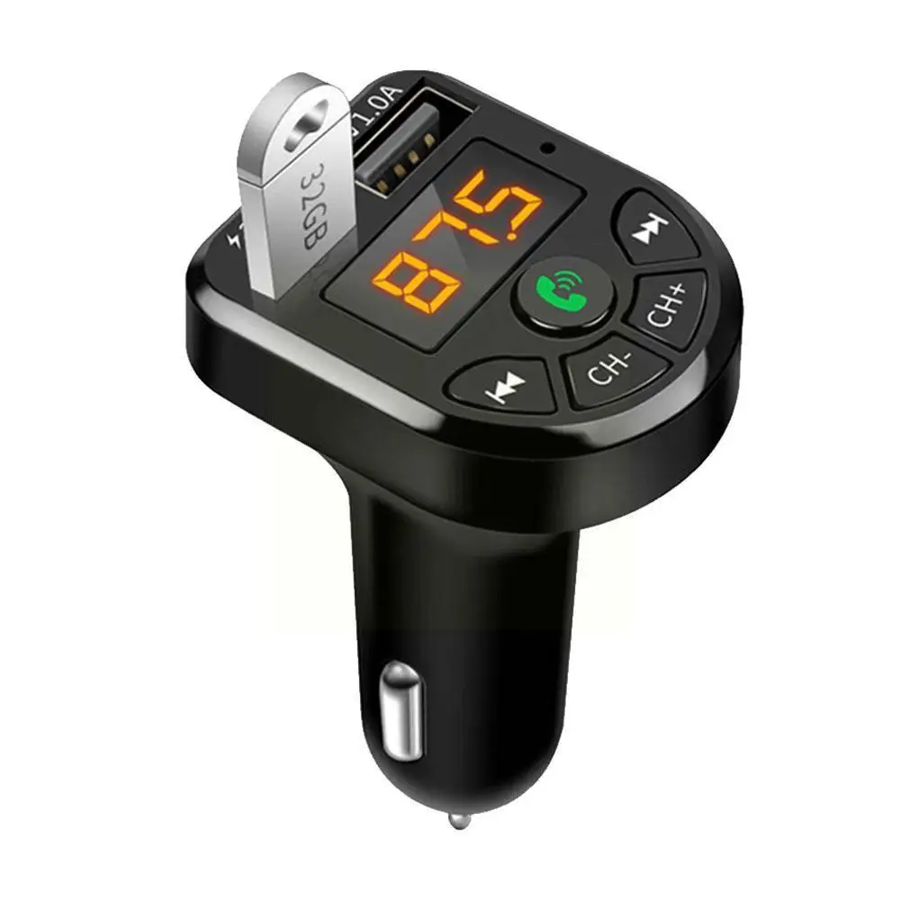 

Bluetooth-compatible 5.0 FM Transmitter Car Kit MP3 Modulator Fast Player Audio Charger Receiver USB Wireless Dual Handsfre Z7C6