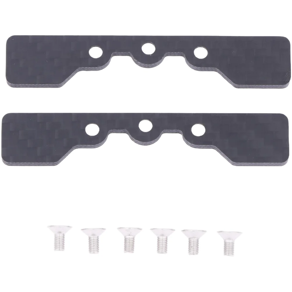 For Tamiya TT02 Carbon Fiber Lower Arm Stopper Plate 1/10 RC Car Upgrade Part Black Chassis Suspension For Stabilizer Accessory
