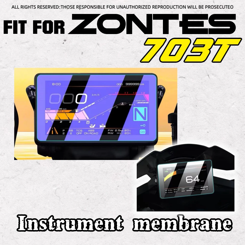 2026 ZONTES 703T 703R 703RR 150x Instrument Tempered Glass Film HD Anti-Sun Anti-Crack Display Screen Protector Accessories