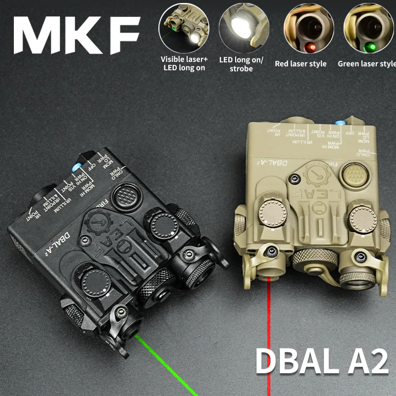 

Laser Red Green Laser Weapon Light Dbal A2 White Light Tactical Flashlight PEQ Equipment Fit for 20mm Rail Hunting Accessories