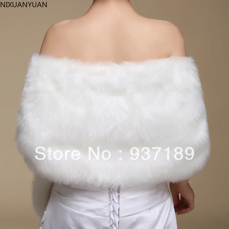 Shrugs for Women Fur Shawl Faux Fur Coat Cloak Bride Bolero Mariage Wedding Accessories Women\'s Cape Bridal Robe Winter Weddings