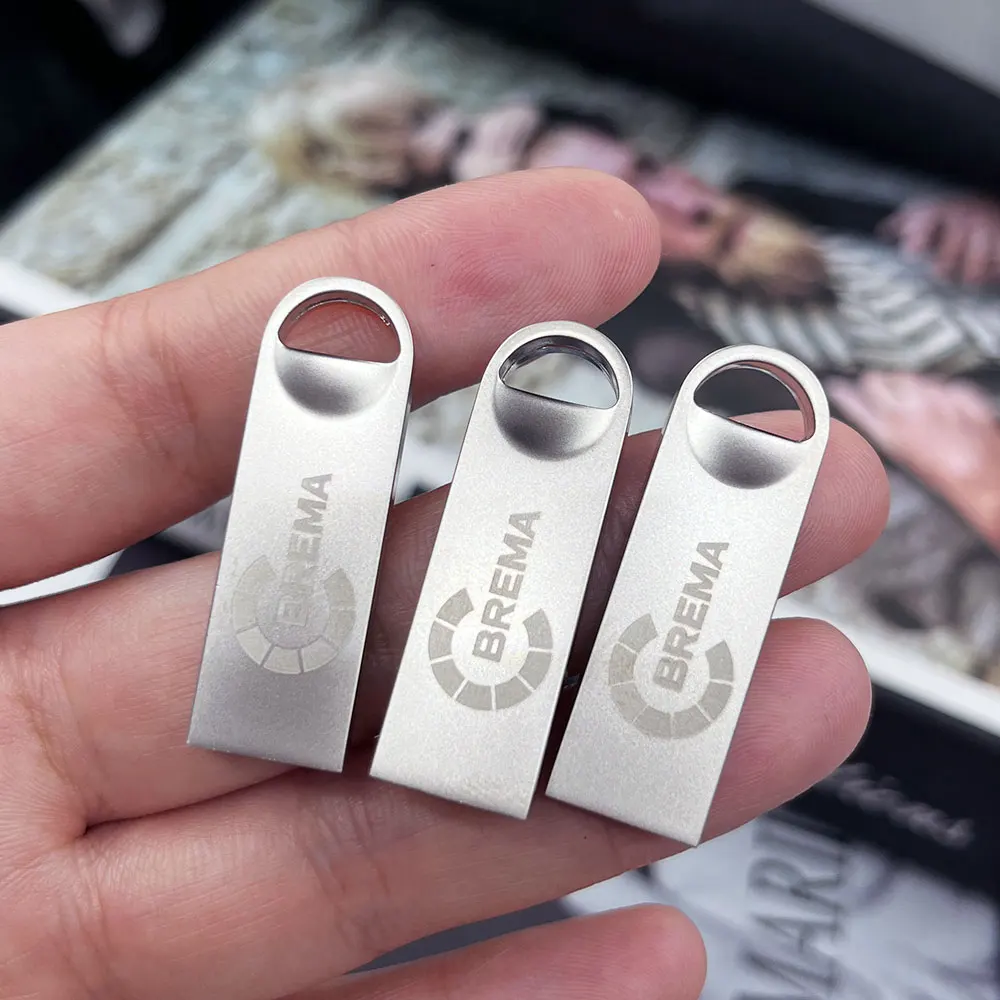 100PCS ฟรีโลโก้ที่กําหนดเองแฟลชไดรฟ์โลหะ 64GB ฟรีโลโก้สีดํา 32GB ไดรฟ์ปากกา 16GB Memory Stick U Disk 8GB 4GB