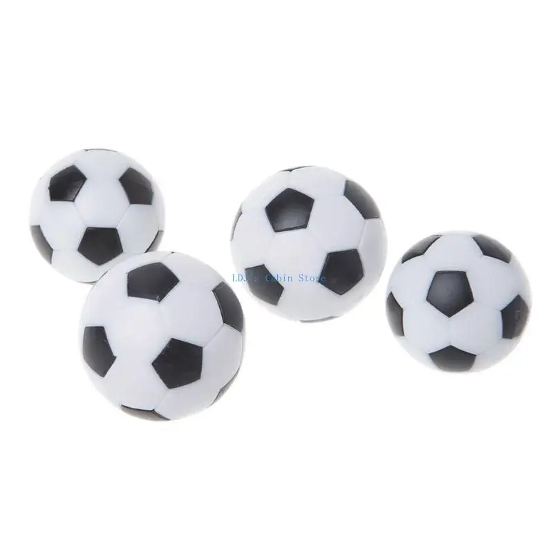 

XXFC 6pcs 32mm Table Soccer Mini Black & White Ball Kids Games Foosball Fussball