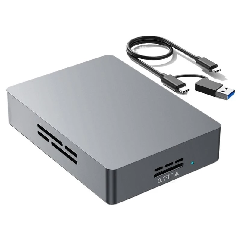 ULBS TF 7.0 USB-C & USB-A For SD Card Reader For Microsd Express, Microsdxc For Microsdhc, SDXC, SDHC Cards, Laptop