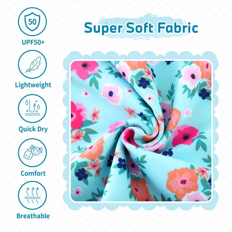 Wishere Baby Separate Swimsuit For Girls Bikini Beachwear Kids Sun Protection Sunsuit Swimming Beaching Play Baby Swimwear