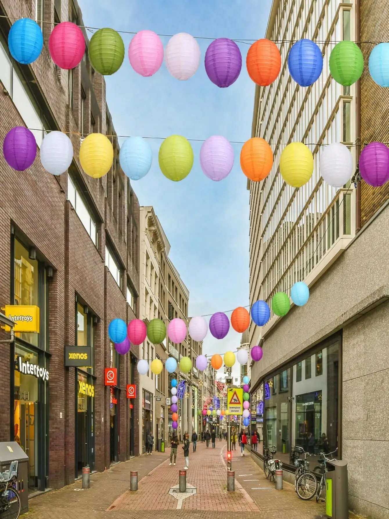 6 Pcs Jelly Fish Paper Lanterns, Pink Green Blue, for Mermaid Sea Theme Party & Event Decor