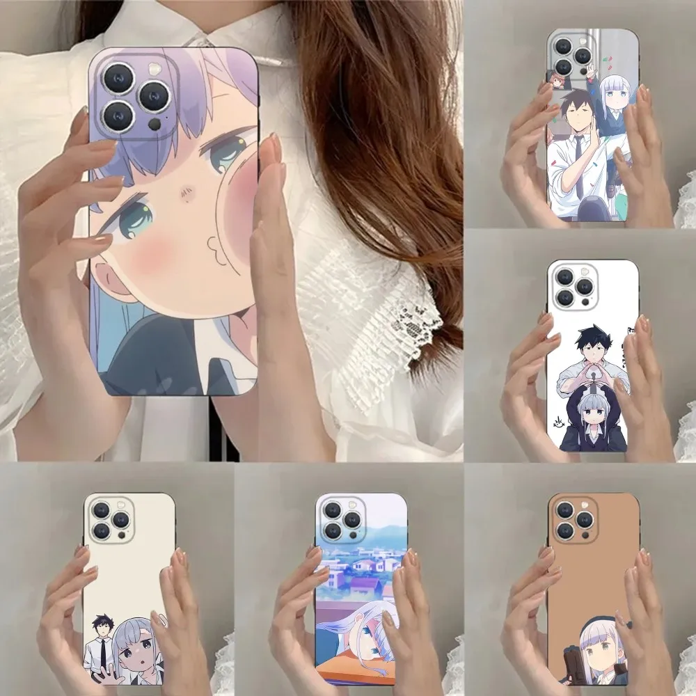 Funda de teléfono con diseño de Anime Aharen Is I, carcasa de silicona suave, color negro, para iPhone 15,14,13,12,11,Plus,Pro Max,XS,X,XR,SE,Mini,8,7