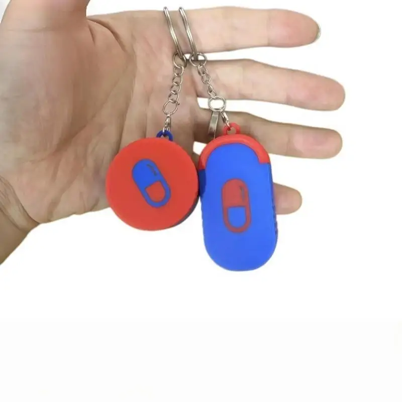 3D Printing Mini Slide Top Pill Organizer Keychain For Office Workers Compact Travel Medicine Box