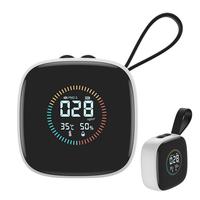 Multi-Purpose Air Quality Monitor Mini PM2.5 Detector Air Quality Portable Monitor HD LED Screen Charging for Indoor and Travel