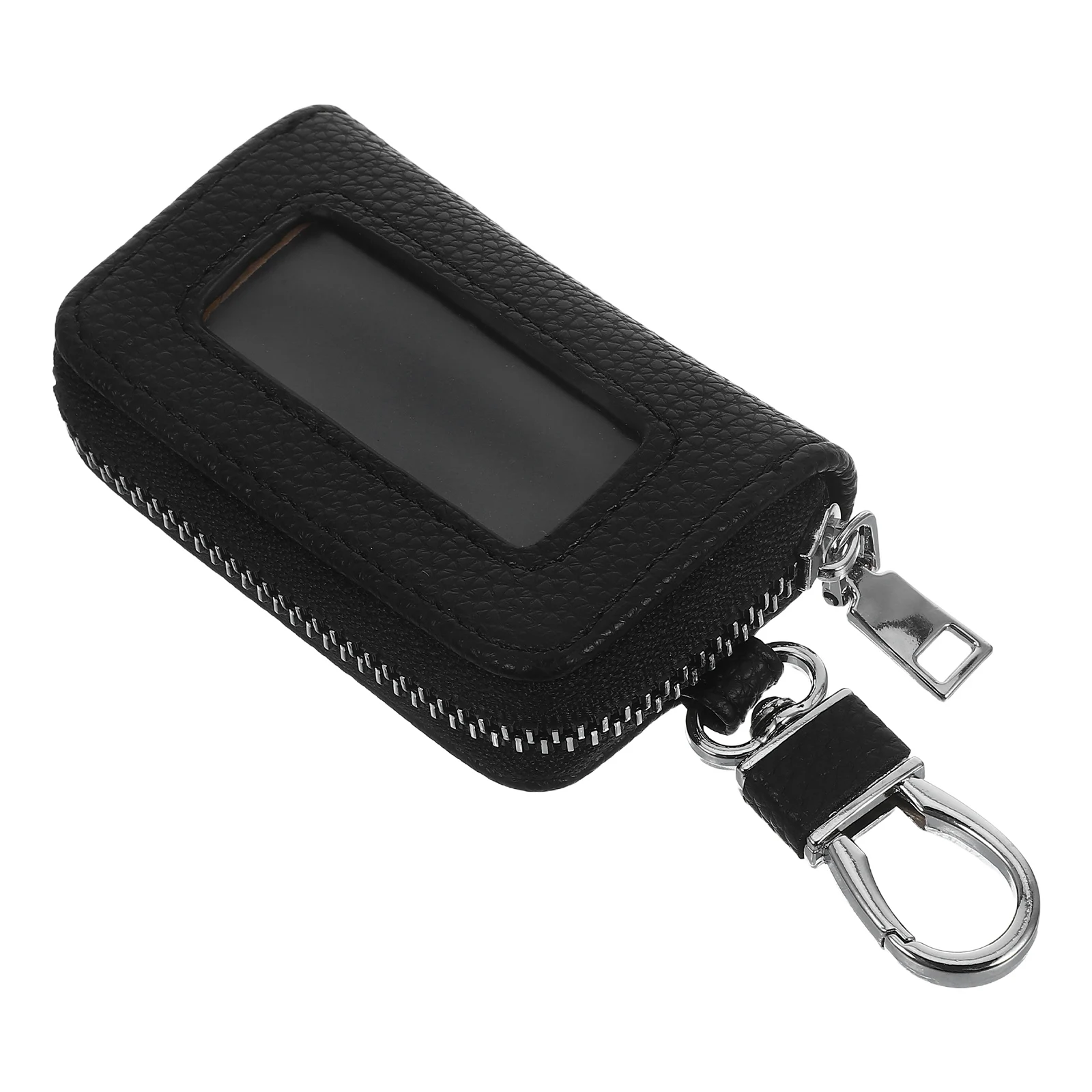 

Car Key Bag Fob Holder Compact Wallet Pouch Keys Case Men Women Universal Metal ZipperVintage Design Protective Sleeve Car Key