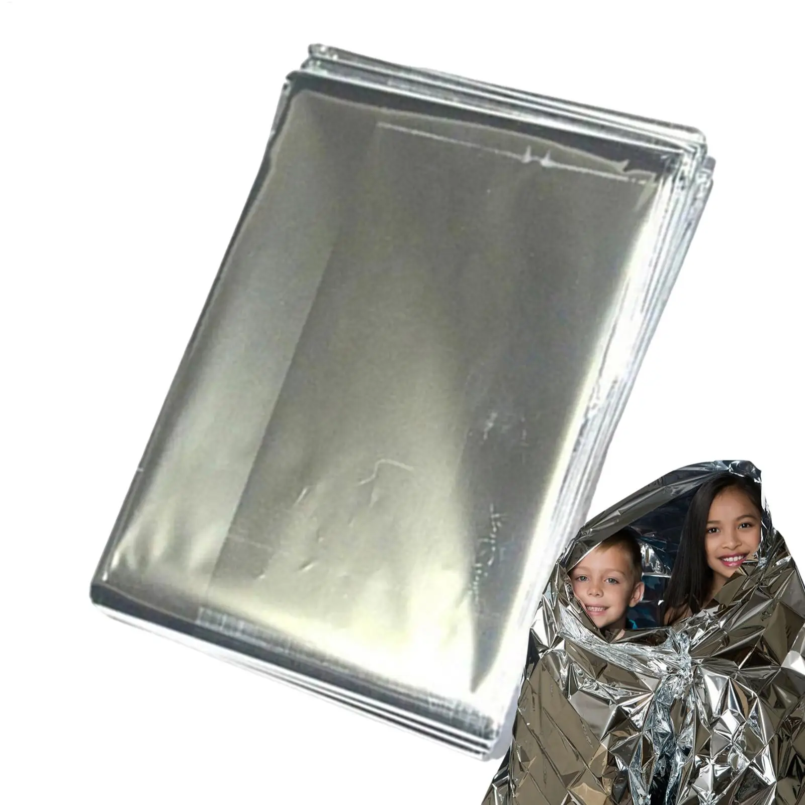 بطانيات البقاء على قيد الحياة بطانيات حرارية للتخييم في الهواء الطلق بطانية إنقاذ من الزلازل معطف واق من المطر بطانية عازلة للتخييم والتنزه #1