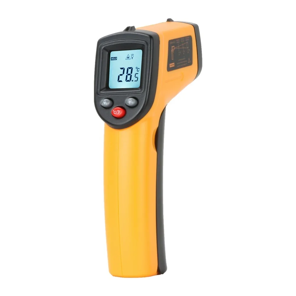

Handheld LCD Infrared Thermometer Laser Positioning Convertible Units Non-contact Thermometer Professional Accurate
