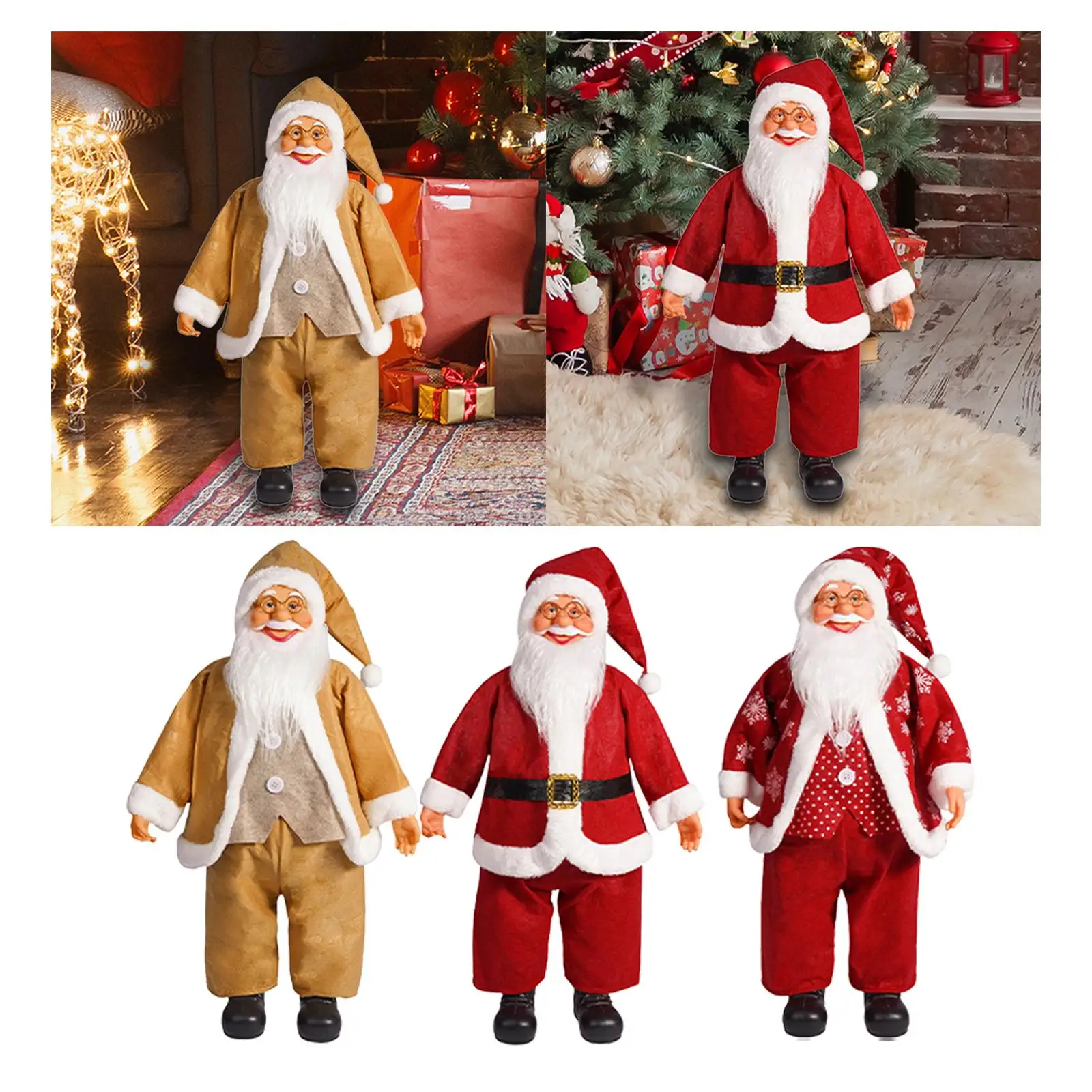 

Santa Claus Doll Collectible Doll Christmas Figurine Present 24 inch Figurine
