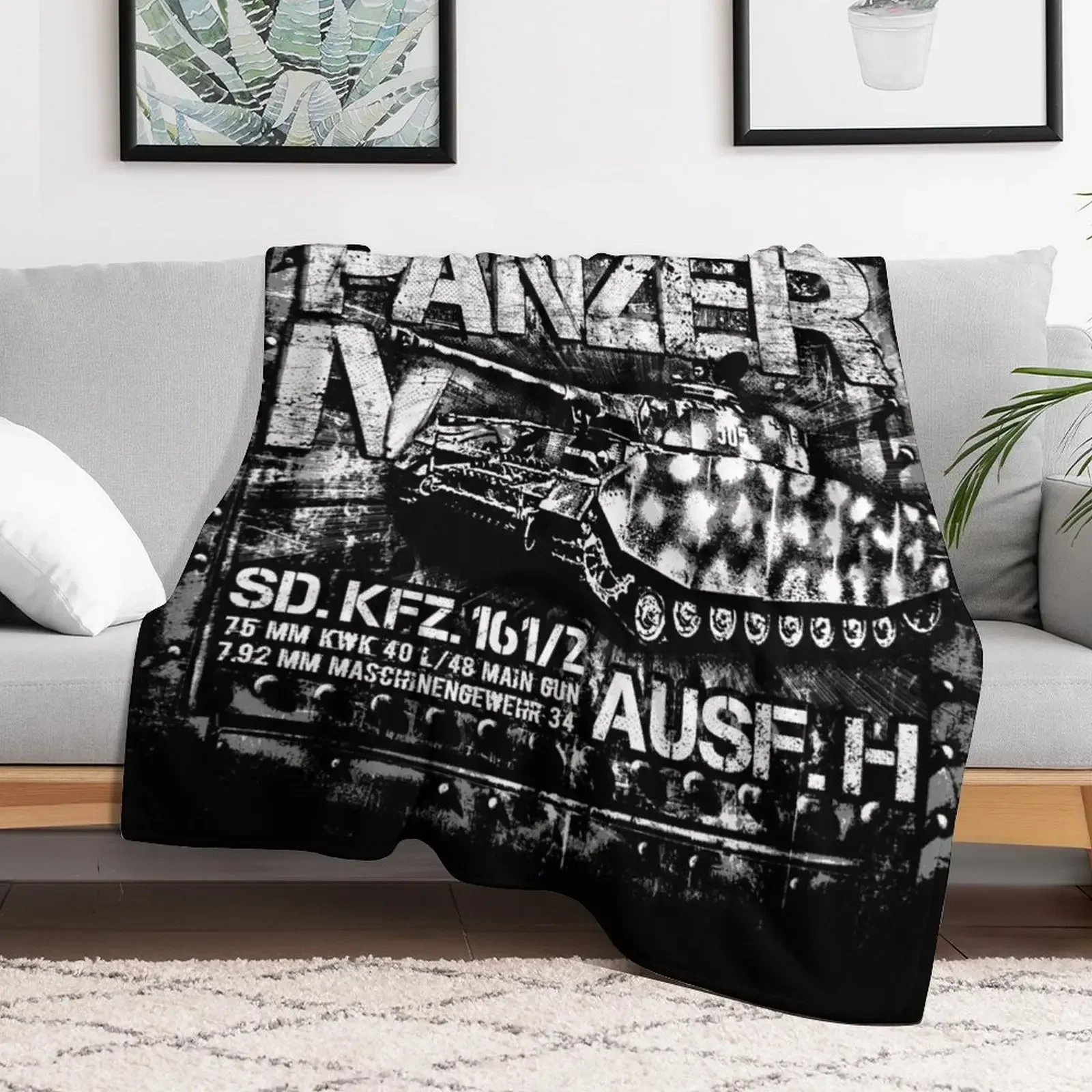 Panzer IV Throw Blanket Sofa Quilt halloween Blankets