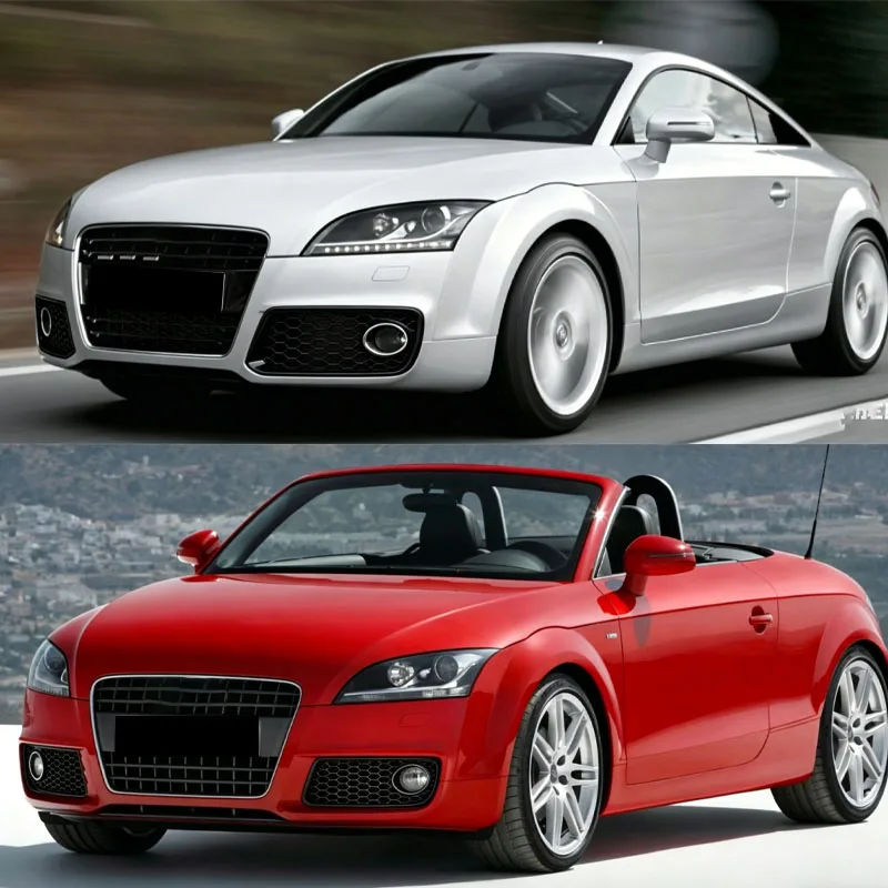 Fog Light Lamp Grills Cover For Audi TT MK2 8J 2010-2014 Honeycomb Front Bumper Fog Light Grille Mesh Replace for 8J0807681J