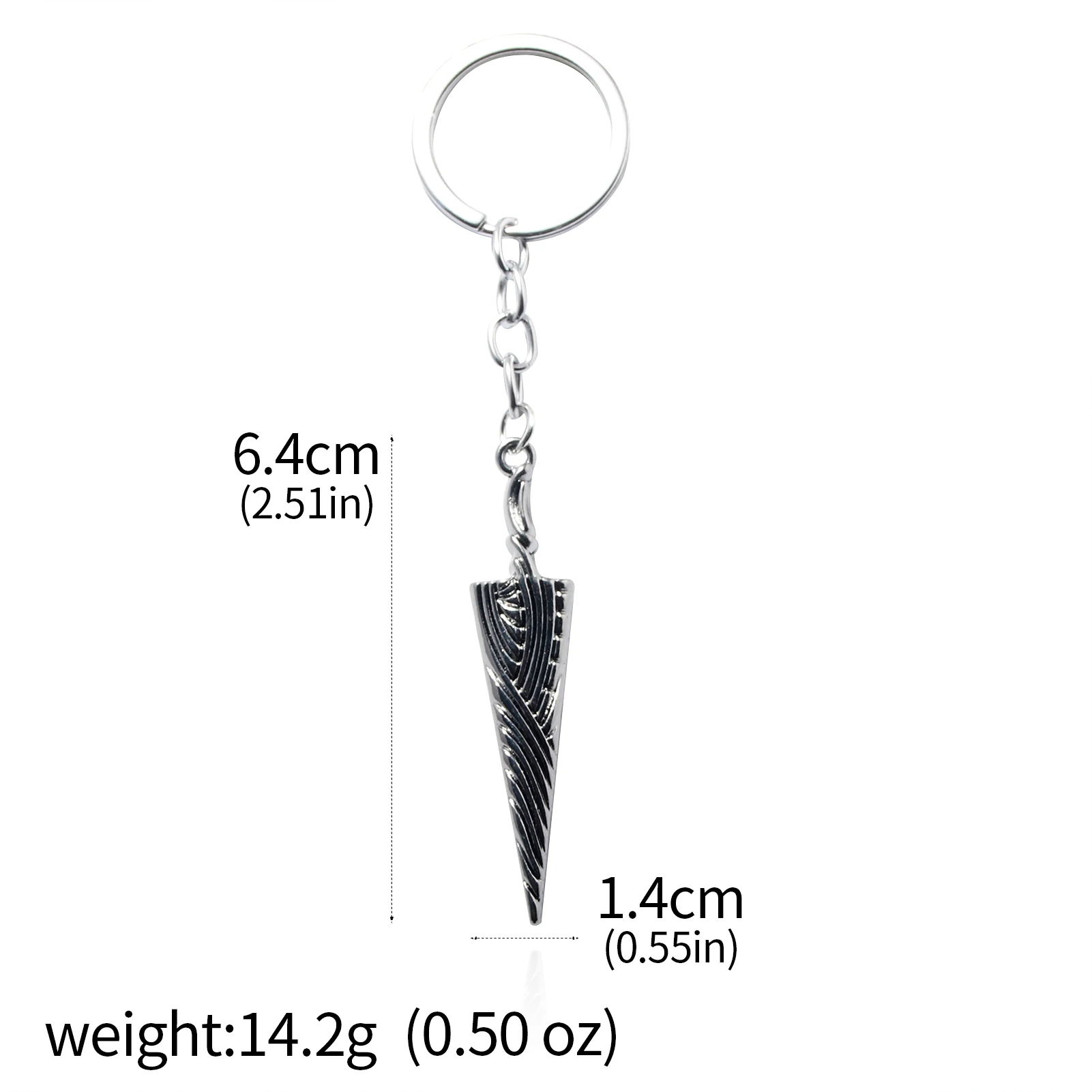 小物 IIIMIII Iron Spike Key Charm Game Hollow Knight Bone Spike Keychain Necklace Pure Spike Sword