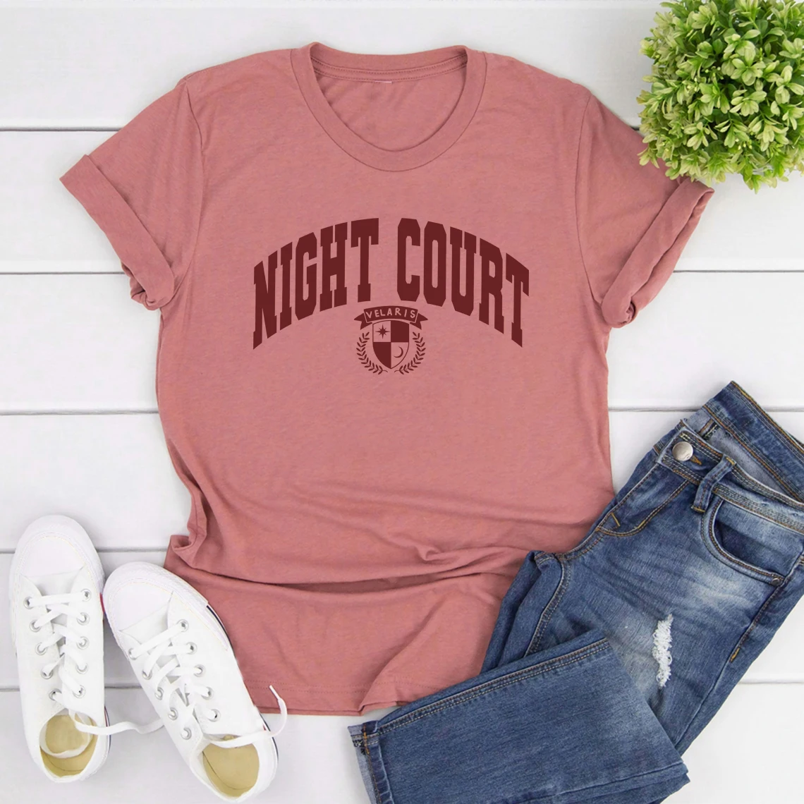 The Night Court T-shirt Velaris Tshirts ACOTAR T-Shirt Women Short Sleeve Graphic T Shirts City of Starlight Tee SJM Merch Tops