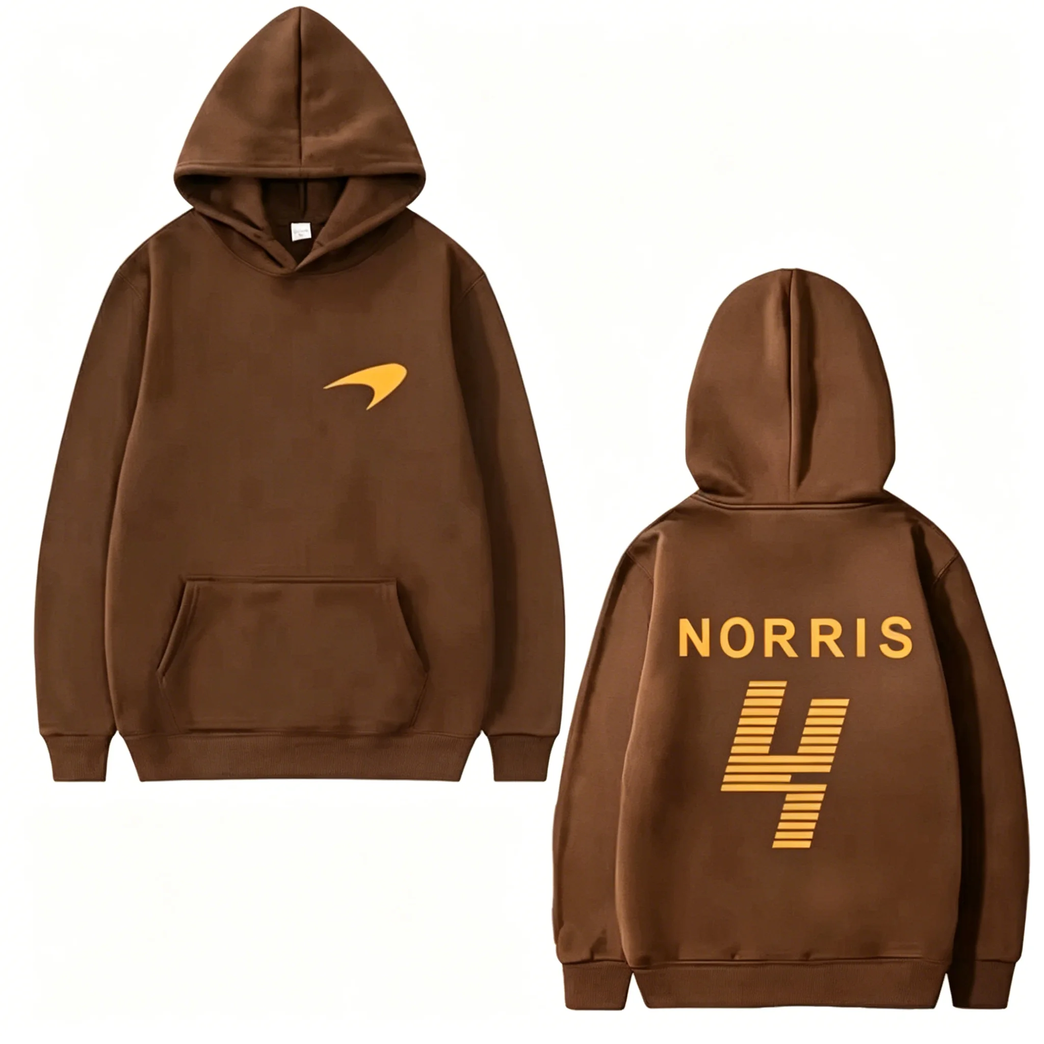 Bestseller Lando Norris Rennfahrer Doppelseitig Bedruckter Hoodie Herren Damen Übergroßer Fleece-Pullover Unisex Streetwear – Detail 21