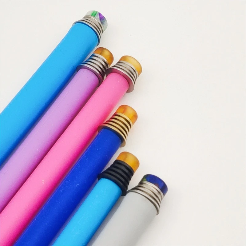 1PC 510 810 Drip Tip Stainless Steel Resin PEI Tower Shaped Straw Joint - view 6