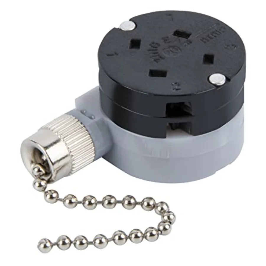 

Ceiling Fan Switch Zing Ear ZE-208D 3 Speed Control 5-8 Wire Pull Chain Switch Accessories Fans Replacement Part Chain