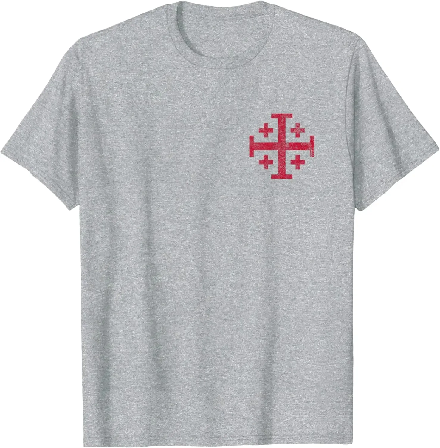 2024 Knight\'s Templar Jerusalem Cross Kingdom of Jerusalem Men T-Shirt Short Sleeve Casual 100% Cotton O-Neck Summer TShirt