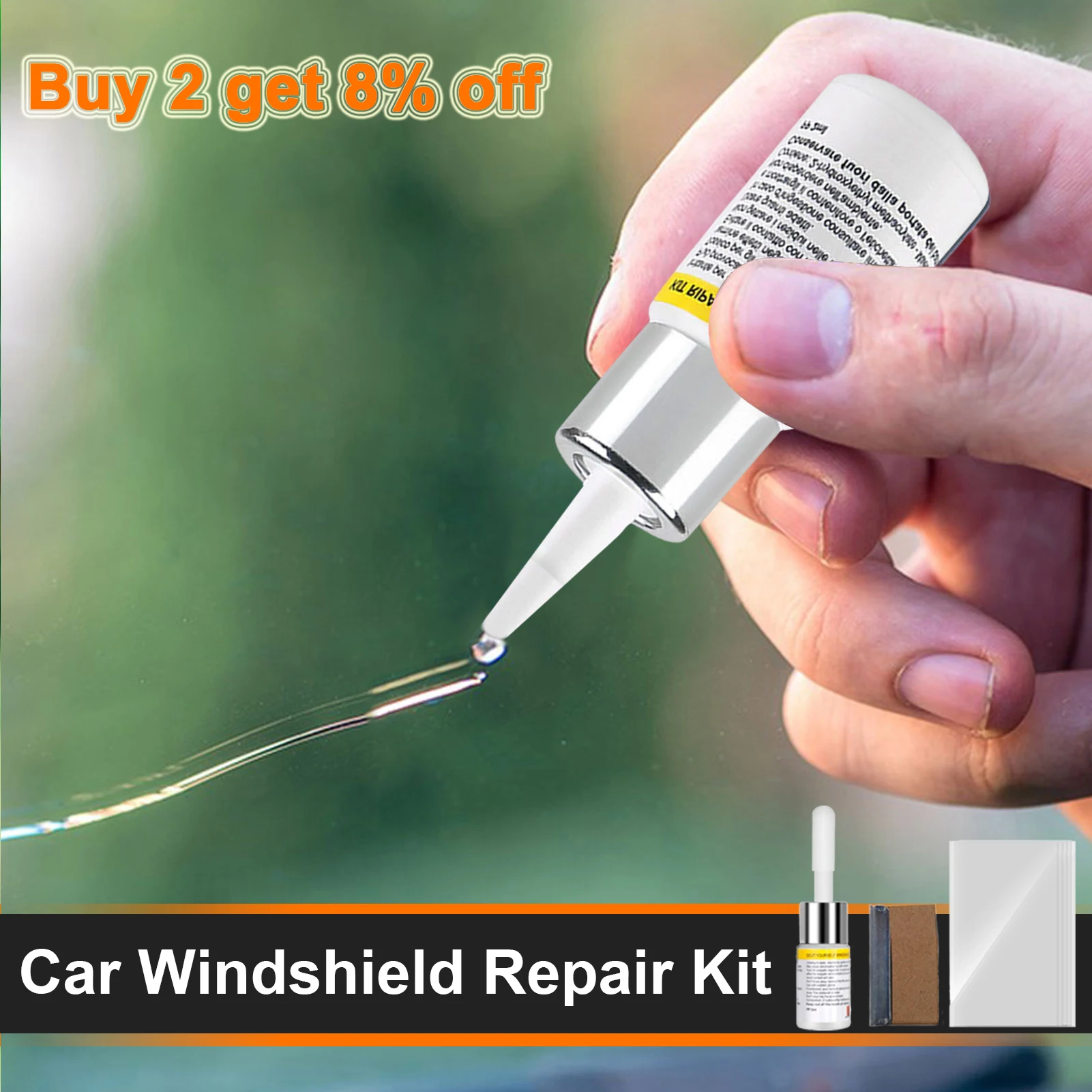 Xiaomi Car Windshield Crack Repair Clean Neat Upgrade Window Mobile Screen Kit Cure Glue Car Glass Scratch Kit DIY Accessories