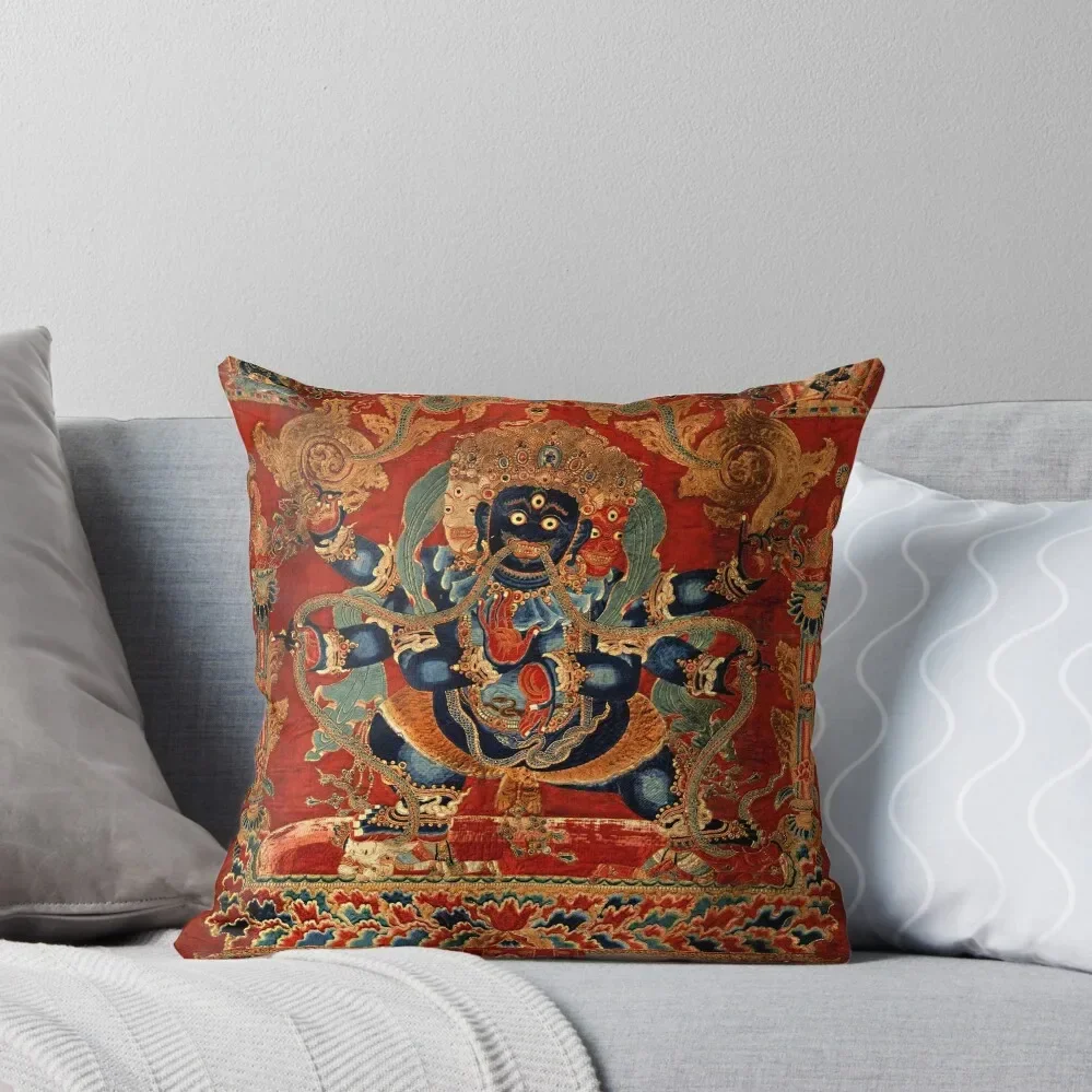 Mandala 90 Vajrapani Bodhisattva Buddhist Deity Mahachakra Throw Pillow Sofa Cushions Covers luxury home accessories Pillow